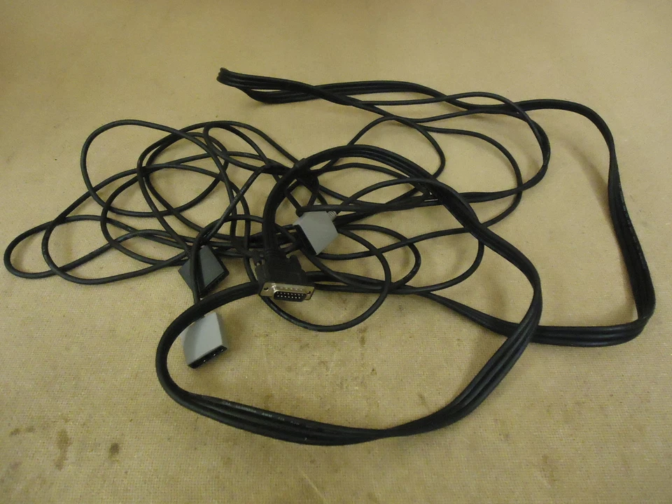 Standard Cable with DVI Connector Black/Gray 15ft Male 3-Way - Image 1 of 1