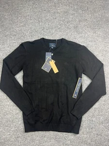 Marc Asher Sweater Men's Medium Black Pullover V Neck Super Soft NWT - Picture 1 of 8