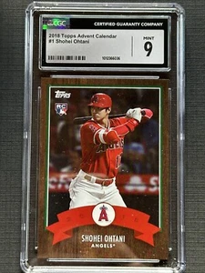 Calendario de Adviento Shohei Ohtani 2018 Topps CGC 9 como nuevo radiocontrol - Imagen 1 de 2