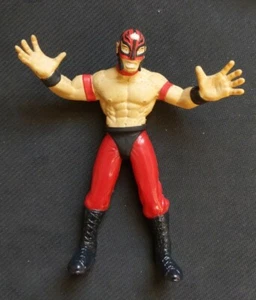 Figura vintage 1999 WCW Rey Mysterio juguete suelto Biz W6 - Imagen 1 de 3