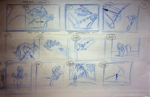 Disney 101 Dalmatians The Series 1997 Hand-drawn Animation Production Storyboard - Picture 1 of 2
