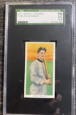 1911 Sweet Caporal T206 Zack Wheat SGC EX +5.5 Item # 4864