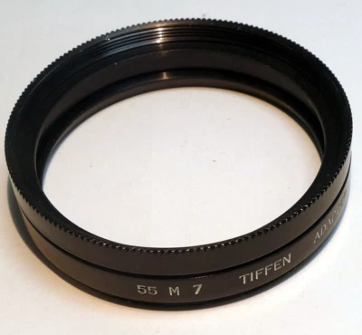 Tiffen 55mm to series 7 VII Filter 54mm ring adapter w/ retaining ring set USA - Image 1 of 4