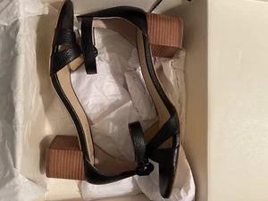 Talbots Mimi cross band dress sandals in black 8.5 new with box - Picture 1 of 6