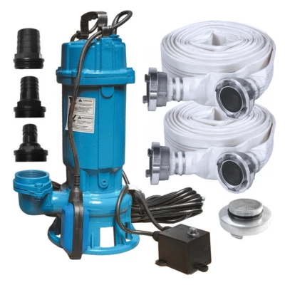 IBO Wasserpumpe FURIATKA Fäkalienpumpe 1500 W Schlauch 50 m Storz Kupplung C - Bild 1 von 4