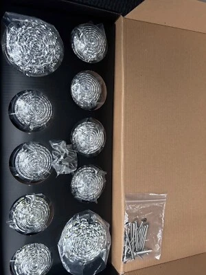 Defender Land Rover LED Kit 10 pcs crystal NEW Light Upgrade feux 90 110 serie 3 - Photo 1/4