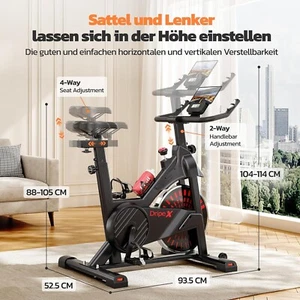 Trainings Fahrrad Indoor Fitness Speedbike Heimtrainer Ergometer Cycling 150 kg - Bild 1 von 7