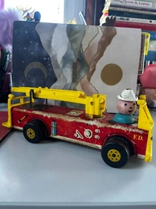 Vintage 1950s Fisher Price Fire Truck #630 - Picture 1 of 7