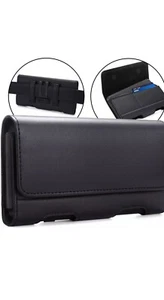 Clip da cintura in pelle XL anello fondina telefono supporto scheda per Samsung Galaxy A51 5G - Foto 1 di 9