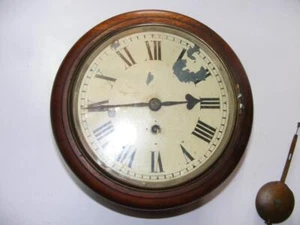 Antiguo reloj de pared 8" caoba Camerer, Kuss & Co. cadena fusible - Imagen 1 de 14