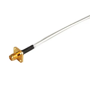 SMA Femmina Pannello Flangia a Estremità Esposizione Cavo Treccia RG402 per Wireless 25cm - Foto 1 di 1
