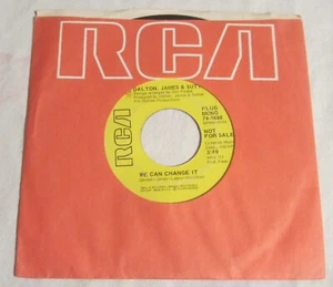 Dalton, James & Sutton 45 - RCA # 74-0688 -- WE CAN CHANGE IT + Esatoria - PROMO - Imagen 1 de 2