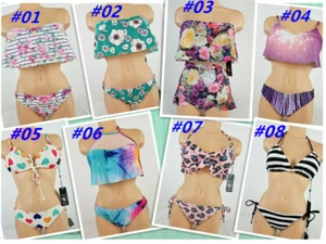 Wildfox Women's Swimwear 2 PC Bikini Top Bottom Swimsuit Size M, L NWT - Picture 1 of 12