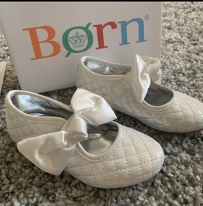 Toddler Girls Rose Lauri Mary Jane Shoes White Leather Sz 10 NIB Born - Picture 1 of 7