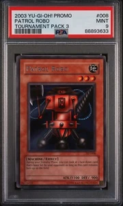 PSA 9 Yugioh TP3-008 Patrol Robo Raro 2003 Torneo Pack 3 Promo - Imagen 1 de 2