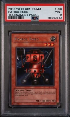 PSA 9 Yugioh TP3-008 Patrol Robo Rare 2003 Tournament Pack 3 Promo - Image 1 of 2