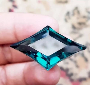 106.80 Natural Loose Gemstone Green Bluish Topaz Fancy Shape For making Pendent - Picture 1 of 4