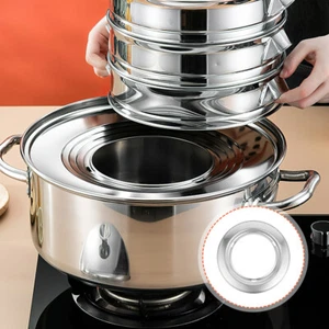 Steaming Ring Stainless Steel Steaming Ring Adapter Kitchen Gadget Supply for - Picture 1 of 12