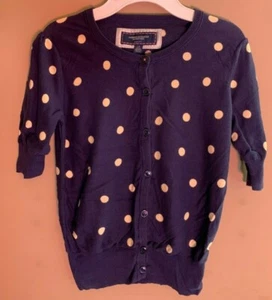 Mädchen American Eagle Outfitters Größe S-P - blau gepunkteter Kurzarm Pullover - Bild 1 von 3