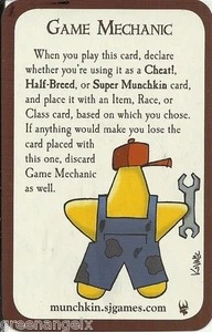 STEVE JACKSON GAMES - MUNCHKIN PROMO CARD : GAME MECHANIC - Picture 1 of 2