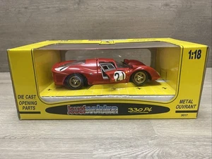Vintage Jouef Evolution 1967 Ferrari 330 P4 Race Car Red #21 DieCast 1/18 scale - Picture 1 of 16