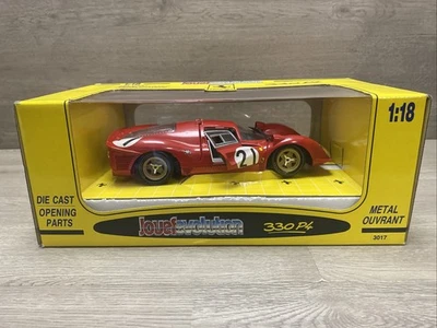 Vintage Jouef Evolution 1967 Ferrari 330 P4 Race Car Red #21 DieCast 1/18 scale - Image 1 of 4