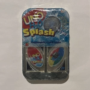 Juego de cartas Uno H2O Splash con tarjetas de plástico resistentes al agua Whirlpool y estuche - Imagen 1 de 4