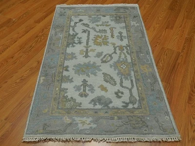 Turkish Oushak Rug,Modern Multicolored Area Rug,Handmade Bohemian Rug 3x5 Ft - Image 1 of 4