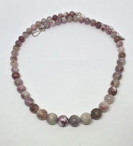 Jay King Pink Tourmaline Quartz (925 Sterling Silver) Bead Necklace - Picture 1 of 11