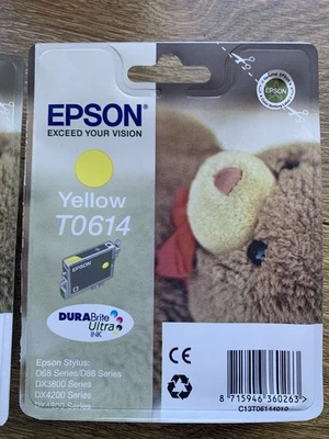 Epson T0615 Ink — 2 X  T0614 Yellow - Image 1 of 4