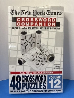 New York Times Crucigrama Compañero Roll-A-Puzzle 48 Puzzle Recarga Vol. 12 SELLADOS Foto 1 de 4