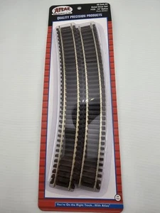 *READ Atlas HO Scale #535 Code 83 22" Radius Curved Track (6) BROWN - Picture 1 of 5