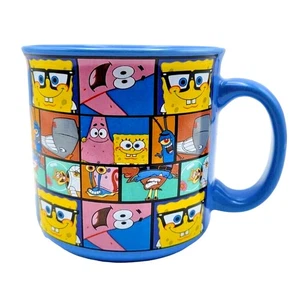 SpongeBob Schwammkopf Keramik Kaffeebecher Unisex 20 Unzen Blau Charakter Gitter Camper - Bild 1 von 4