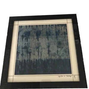 “Spirits Of indigo” Original Indigo Dyed Art By pj - Picture 1 of 2