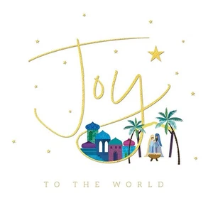Charity Christmas Cards - Joy To The World Twin Pack - 10 Cards (5 Of Each) - Picture 1 of 2
