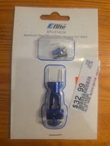 EFLITE BLADE EFLH1422A Aluminum Head Block/Rotor Housing Set Blue B400 - Picture 1 of 3