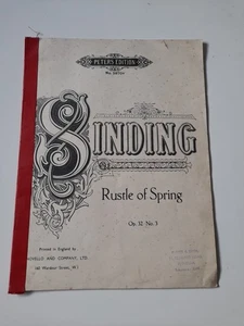 Piano sheet music SINDING Rustle of Spring Op 32 No 3 Peters 1916 - Picture 1 of 8