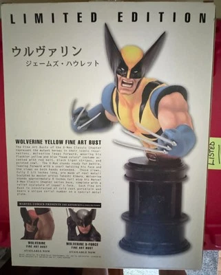 Busto de Wolverine - 9" Azul y Amarillo, Kotobukiya, 2009 Nuevo en Caja: Envío Gratuito Foto 1 de 3