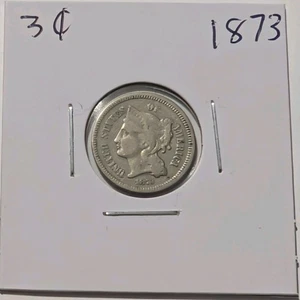 1873-P Philadelphia U.S. Mint Nickel Three Cent 3c Piece  - Picture 1 of 3