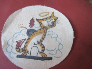 WWII USN VF-52 ANGEL CAT FLIGHT JACKET PATCH - Picture 1 of 1