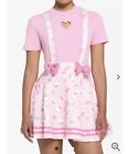 Nwt Hello Kitty Puffy Bow Suspender Dress