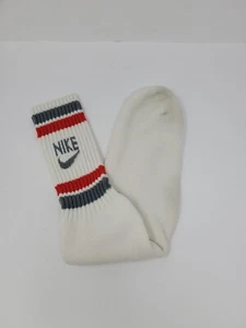 1 One Single Vintage Nike Striped Spellout Crew Tube Sock Replacement Red - Picture 1 of 7