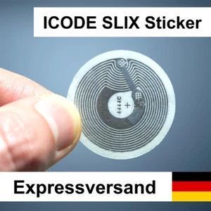 1-20 Naklejka ICODE SLIX - Tag NFC 112 bajtów RFID - Premium - na Androida i iPhone'a - Zdjęcie 1 z 4