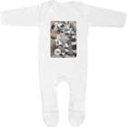 'Sleeping Lemurs' Baby Romper Jumpsuits / Sleep suits (SS063856)