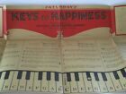 Superposition de clé de piano en papier vintage 1931  National Broadcasting Co. (NBC) avec musique