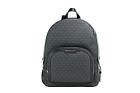Michael Kors Jaycee Large Black Pvc Leather Zip Pocket Backpack Bag Bookbag