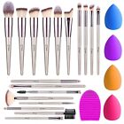 Makeup Brushes Premium Synthetic Foundation - 18 Pcs Eye Makeup Brushes Set P...