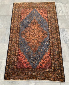 Vintage Rug,Afghan Rug,Zakani Rug,Boho Rug,Turkoman Rug,Hand Knotted Rug 3x5 ft - Picture 1 of 9