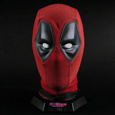 Movie Deadpool Full Face Mask Red Superhero Perspective Breathable Knitted Hat - Image 1 of 4