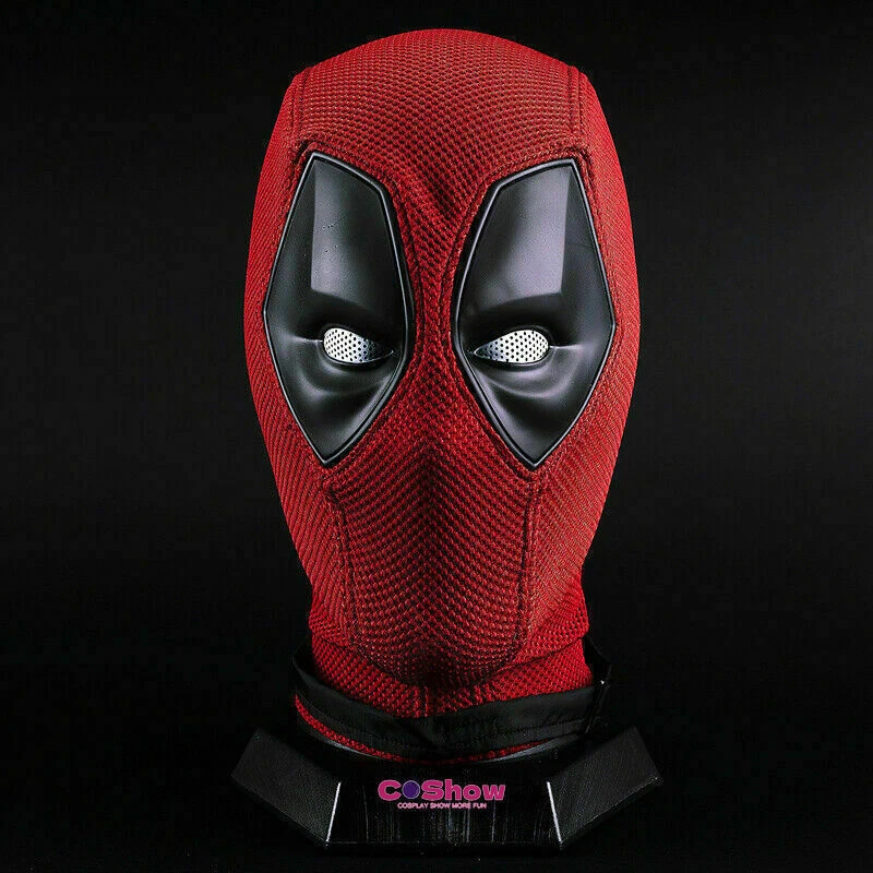 Movie Deadpool Full Face Mask Red Superhero Perspective Breathable Knitted Hat - Image 1 of 4